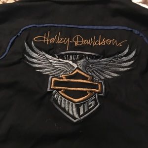 Harley Davidson zip up shirt small